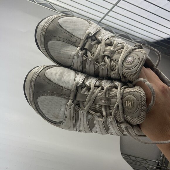 NIKE Shox MC White Blush 313764-101 Running Training Shoes Womens Size 9 - Picture 7 of 9